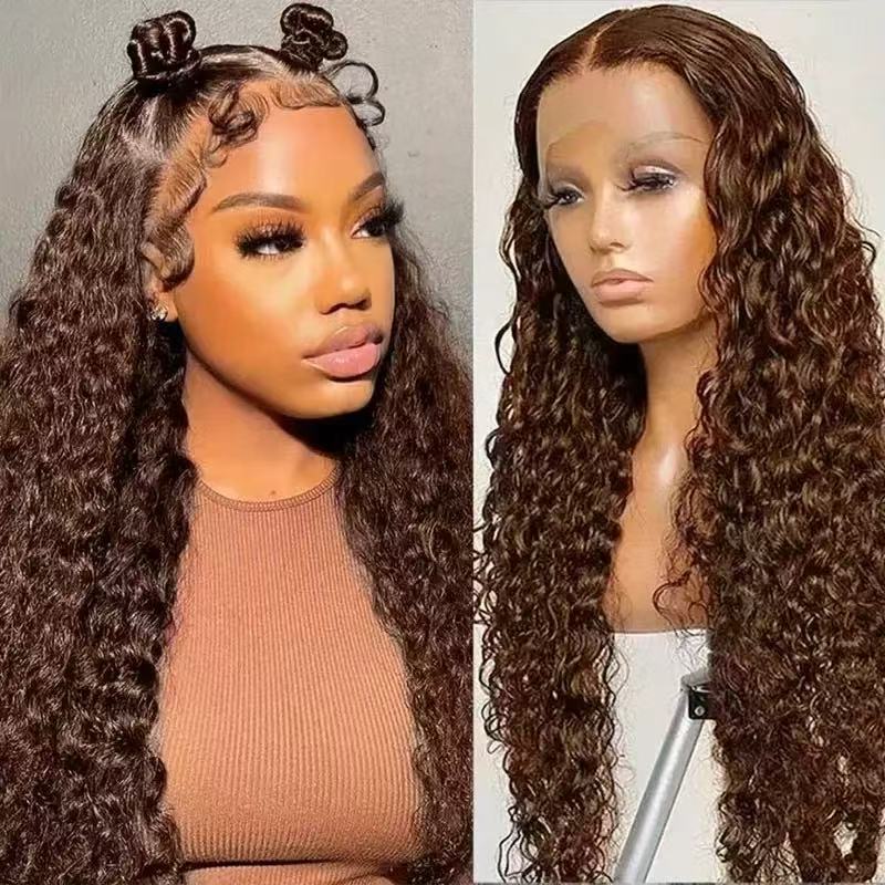 African Small Curls Long Curly Hair Lace Front Wig for Women