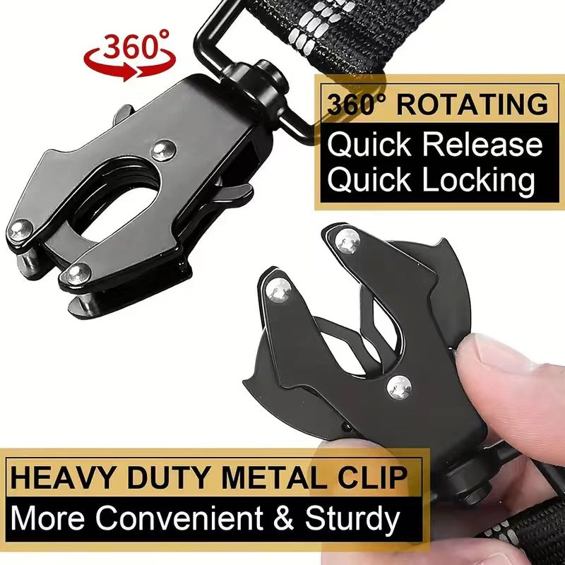 Pet Products Dog Frog Buckle Tactical Leash Dog Rope Large
