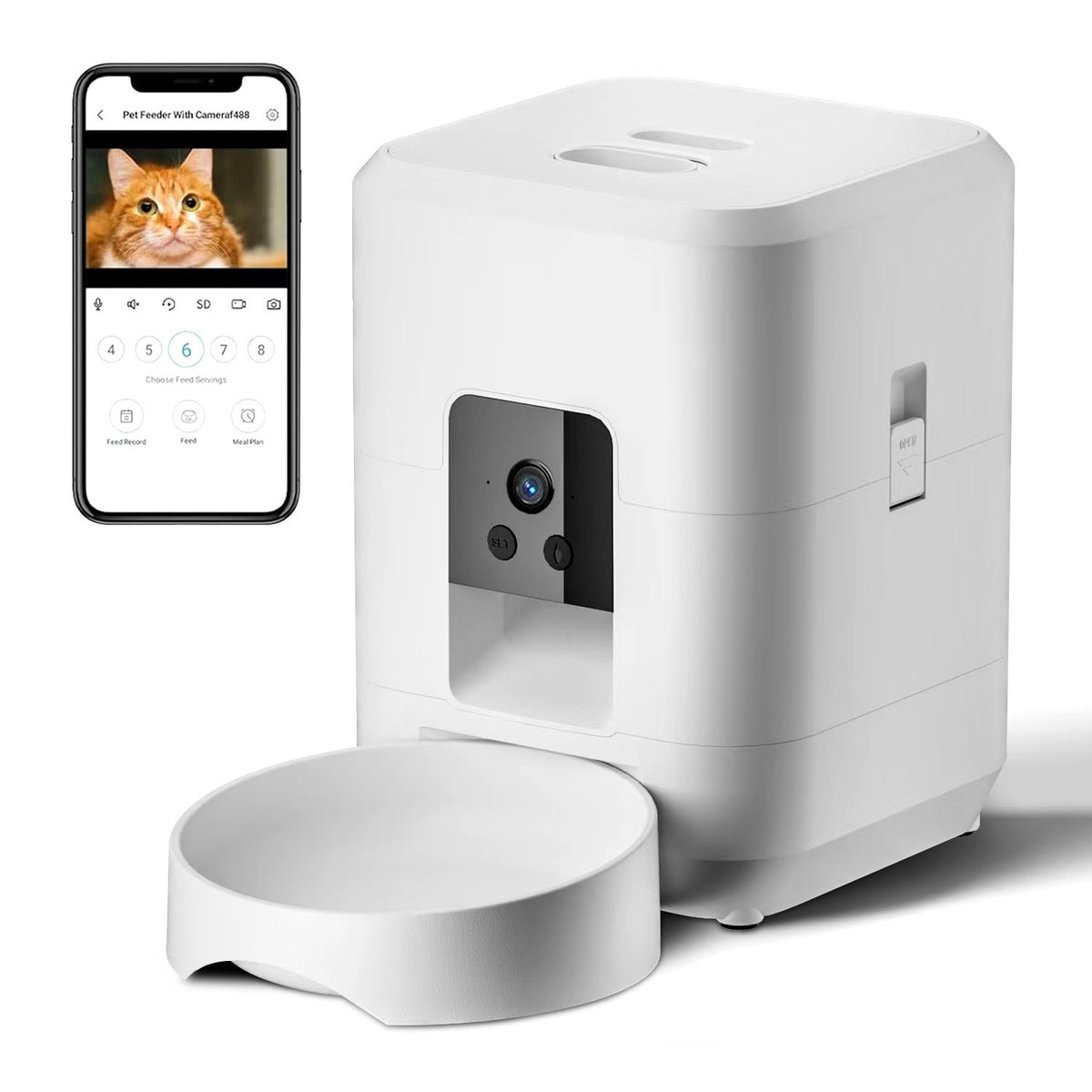 Automatic Pet Food Dispenser with WIFI Control